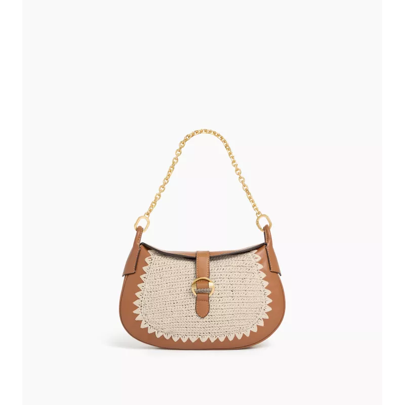 Le Tanneur - Pia sac bandoulière effet raphia Le Tanneur - Pia sac bandoulière effet raphia
