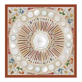 Longchamp - Palette d'Artiste carré de soie