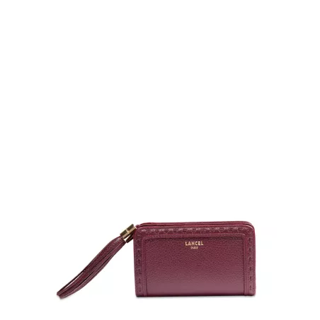 lancel - portefeuille compact rectangulaire zippé m premier flirt de lancel