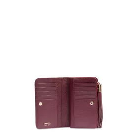 lancel - portefeuille compact rectangulaire zippé m premier flirt de lancel