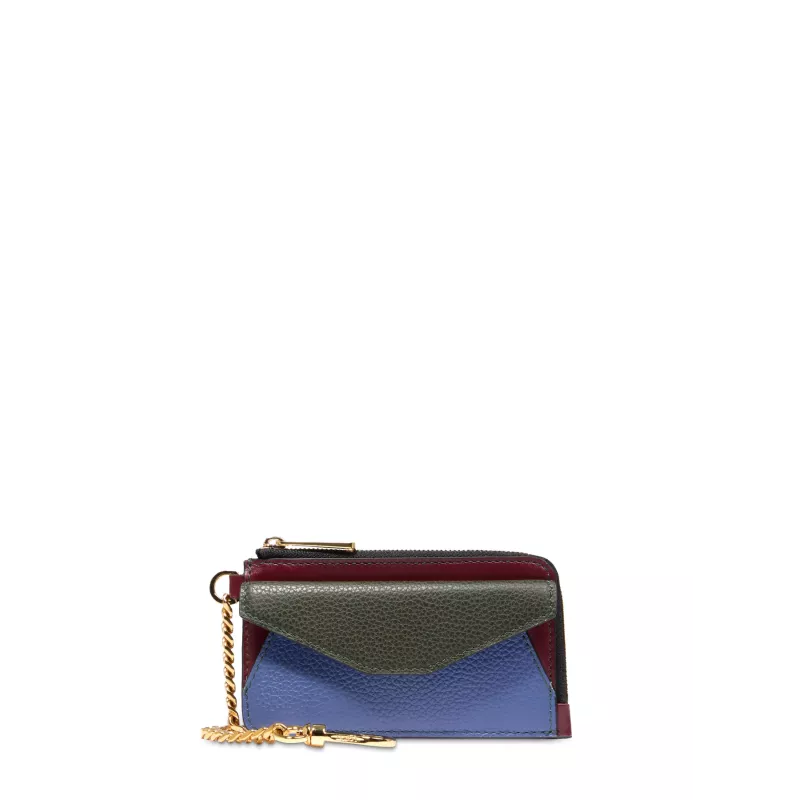 Lancel - Enveloppe porte-cartes zippé
