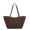 Suède - Sac cabas porté épaule