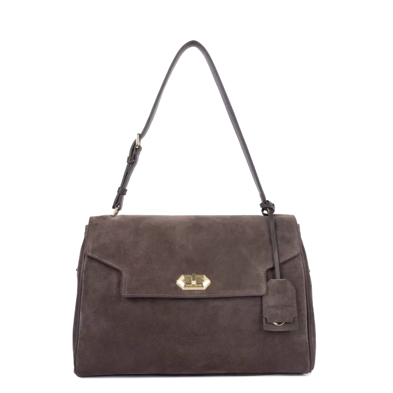 Suède Grace - Sac cabas porté épaule
