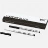 montblanc - 2 recharges de stylo bille (m) mystery black