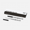 montblanc - 2 recharges pour stylo bille (m) mystery black