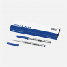 montblanc - 2 recharges pour stylo bille medium, royal blue