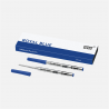 montblanc - 2 recharges pour stylo bille broad royal blue